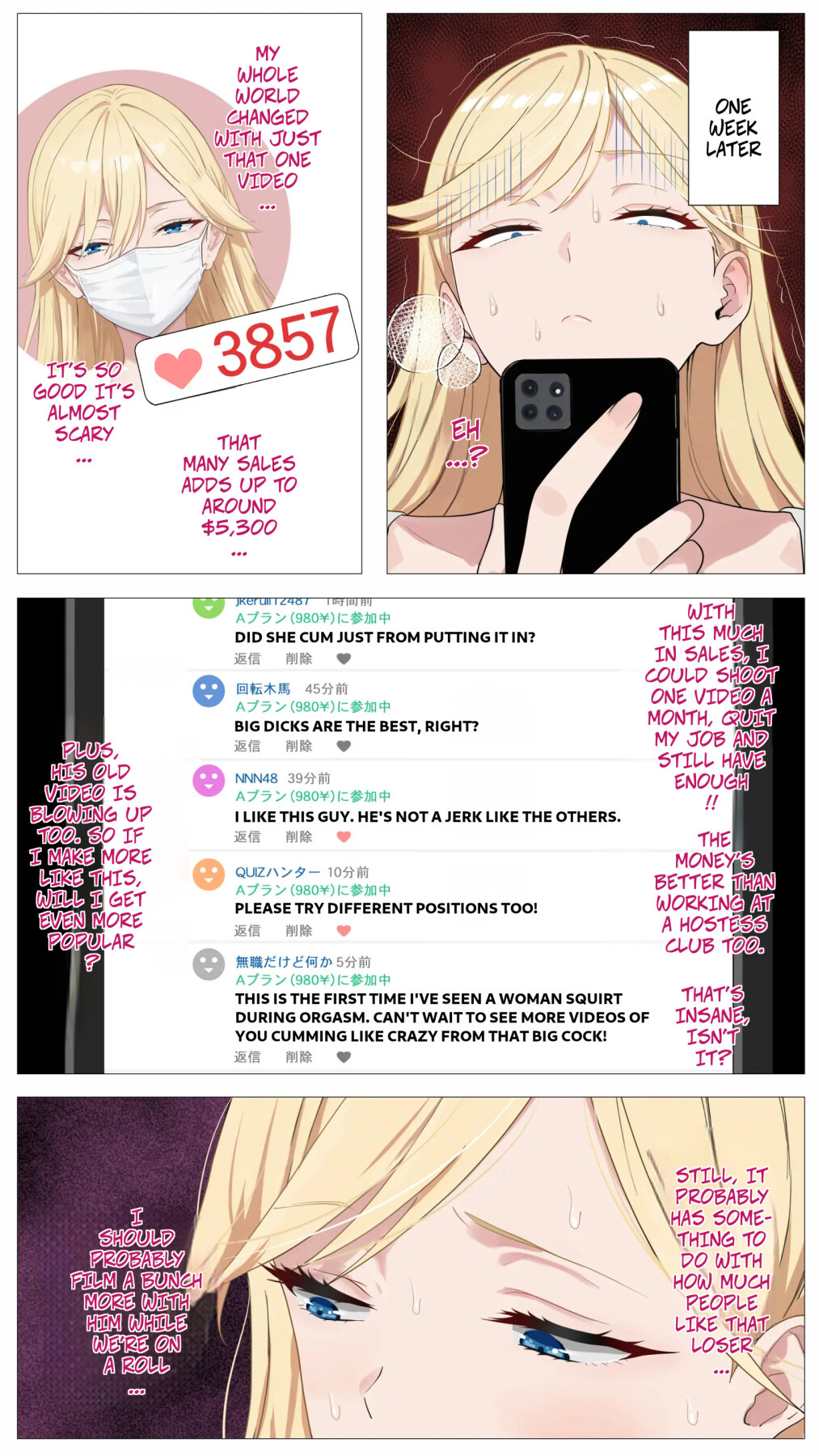 Hentai Manga Comic-The “Salty” Gal Who Wants to Make Money Streaming and the Introvert-Read-38